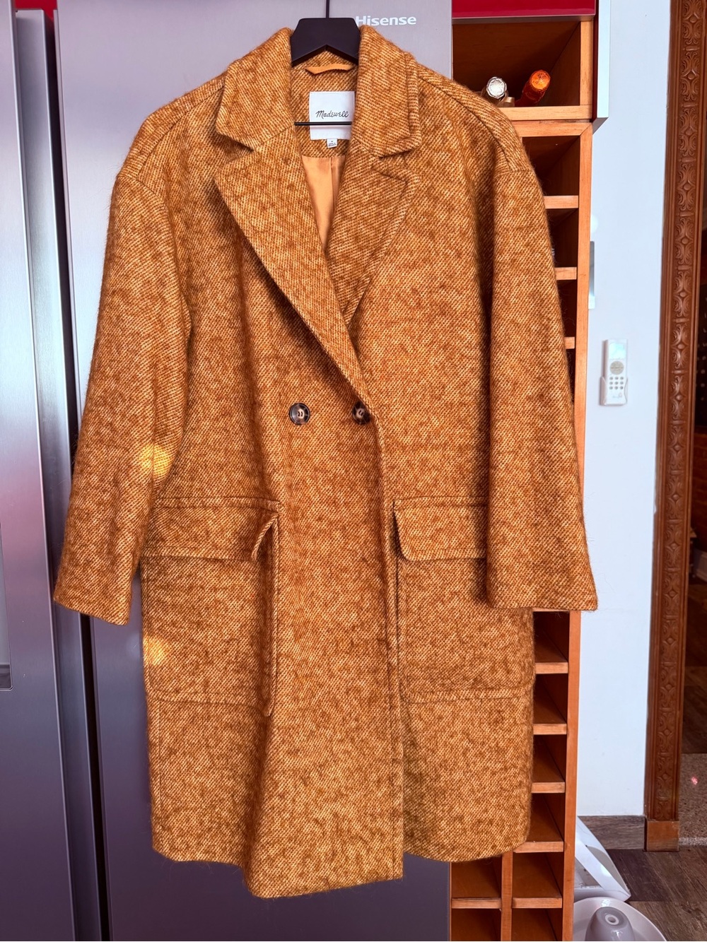 Madewell wool-alpaca blend coat